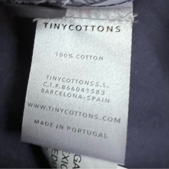 NWOT Tiny Cottons Blue Button Skirt 100% Cotton Kids Size 4 - Picture 5 of 5